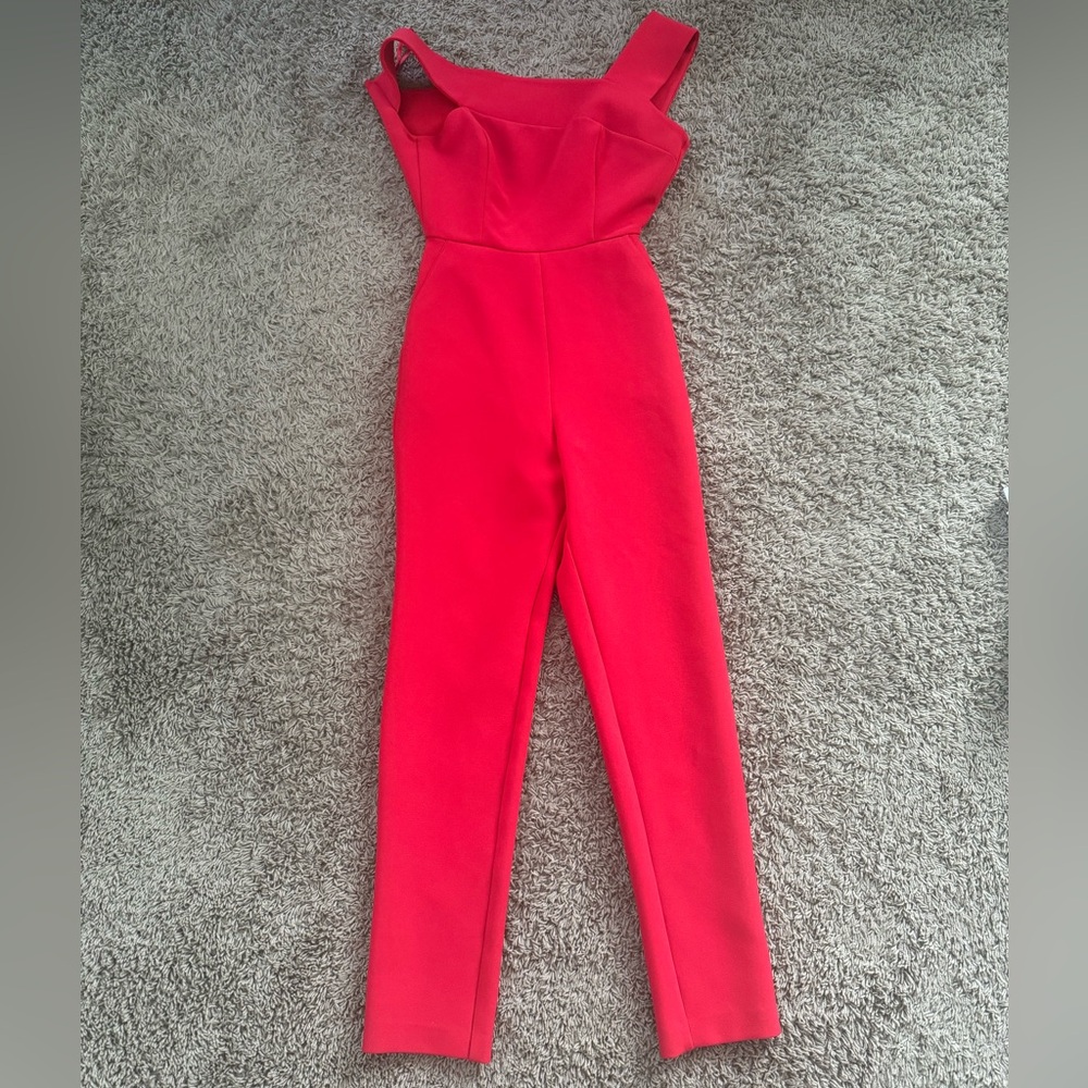 BCBG Red Jumpsuit